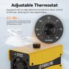 Boat Engine Compartment Heater with Thermostat, 500W Boat Cabin Heater with Safe PTC Element and Waterproof Fan HMA650 Yellow - Image 4